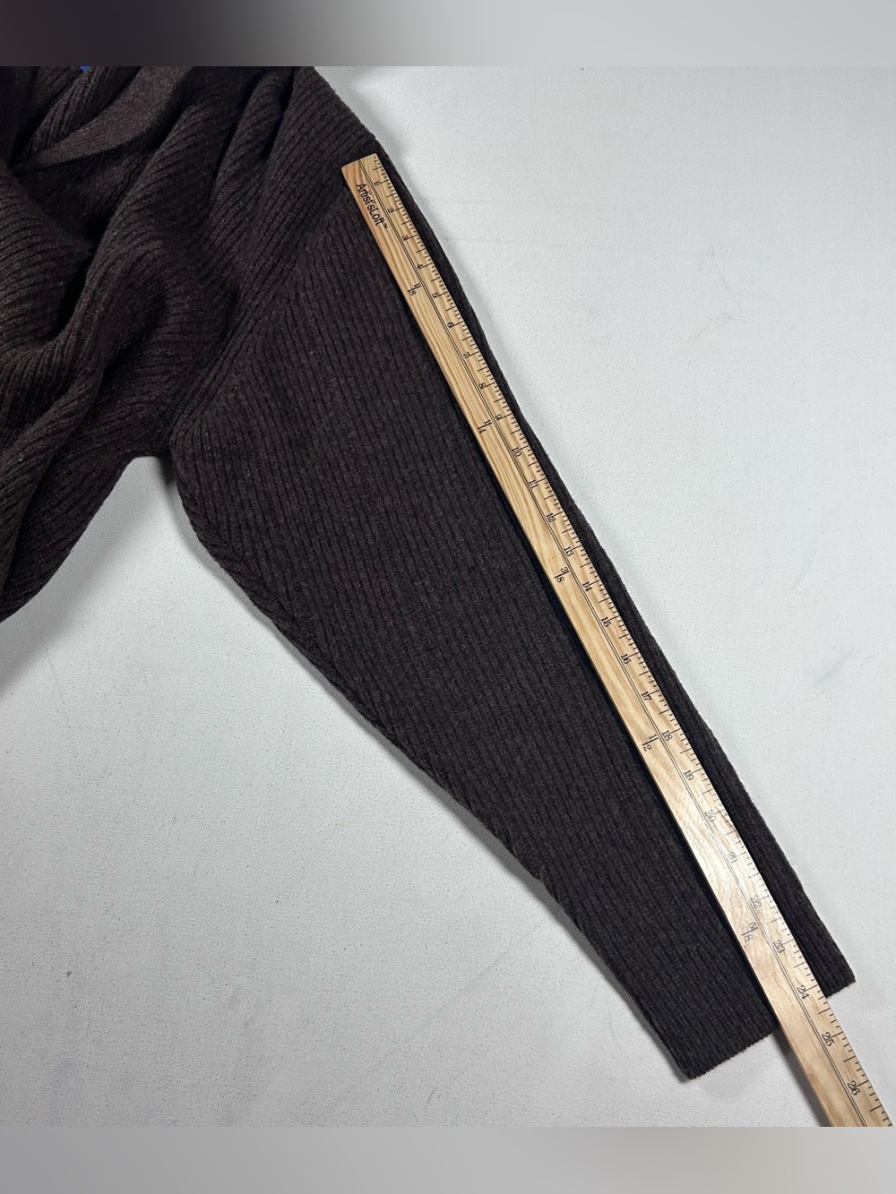 Pendleton Cable Knit Wool Cardigan Sweater Shawl Mens XL Brown NEW Shetland Wool - Picture 6 of 7